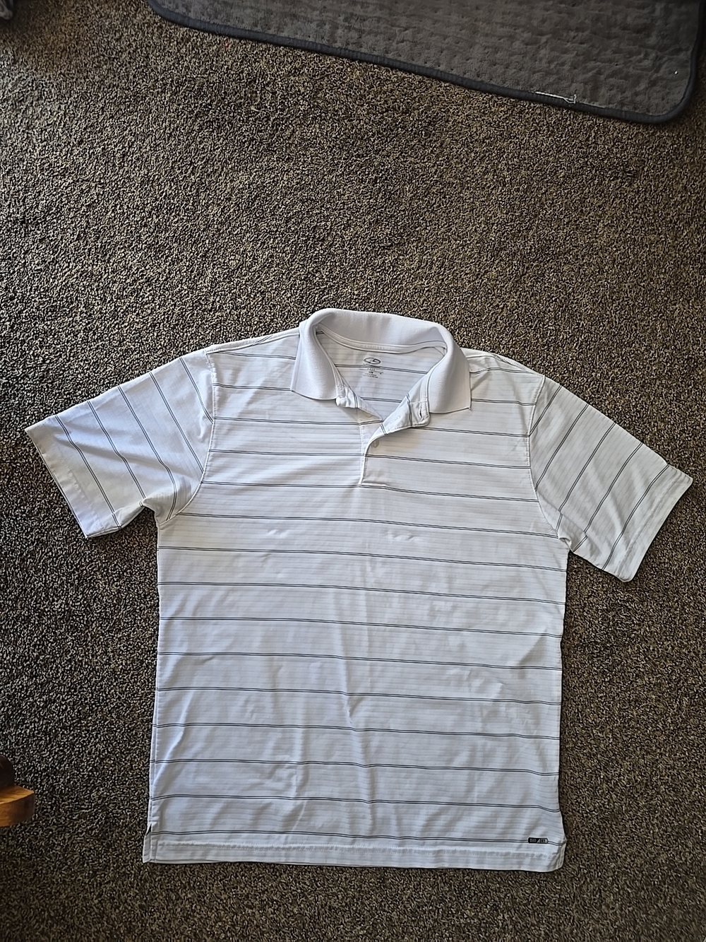 Champion Men's Golf Polo Shirt Duo Dry Short Sleeve White  Medium Breathable